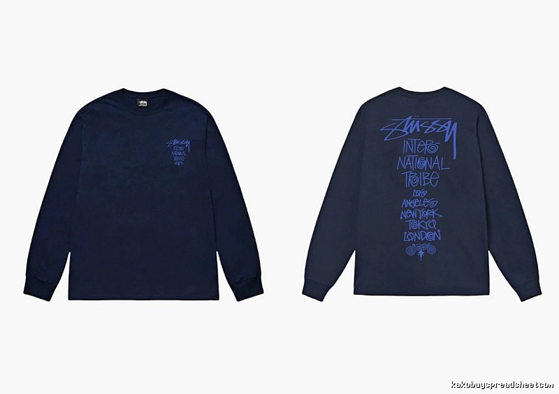Dark blue hoodie with Stussy graffiti style