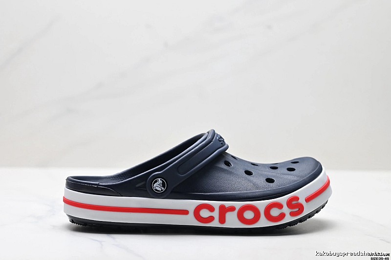 Deep blue of the trendy Crocs clogs
