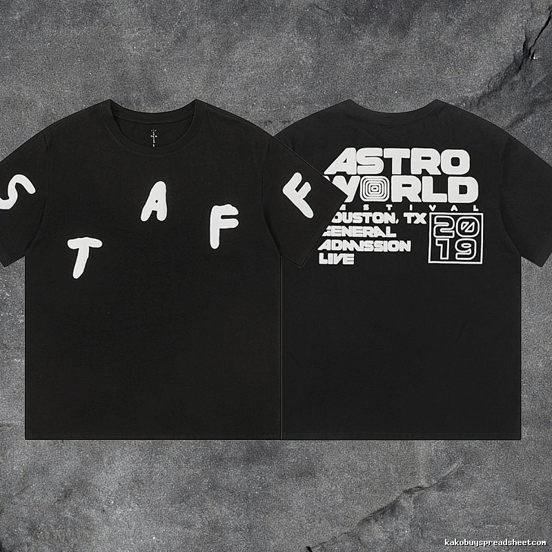 Denim Tears Black Graphic T-Shirt Summer Styling