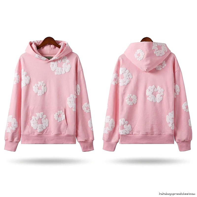 DENIM TEARS Floral Pink Hoodie