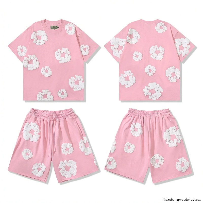 DENIM TEARS Floral Style Pink Suit