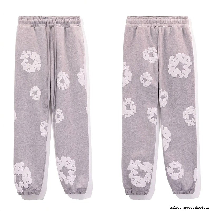 DENIM TEARS Printed Casual Grey Pants