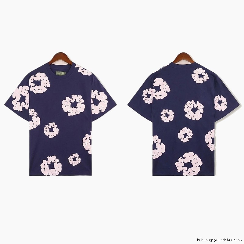 DENIM TEARS Printed Retro Style T-shirt