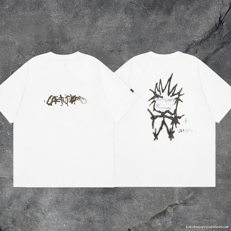 Denim Tears White Graphic T-Shirt Bold Graphic