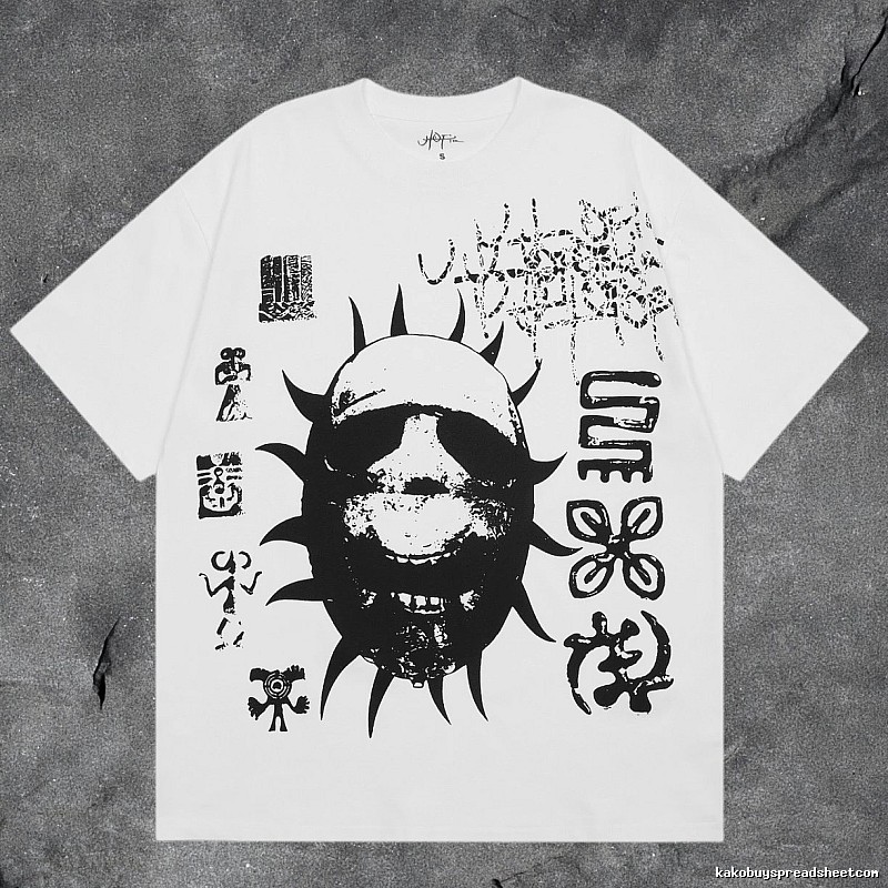 Denim Tears White Graphic T-Shirt Logo Detail
