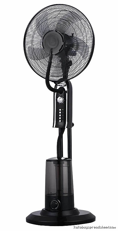 Desktop Pedestal Cooling Fan For Remote Cooling 16-inch Mechanical Control eu Plug