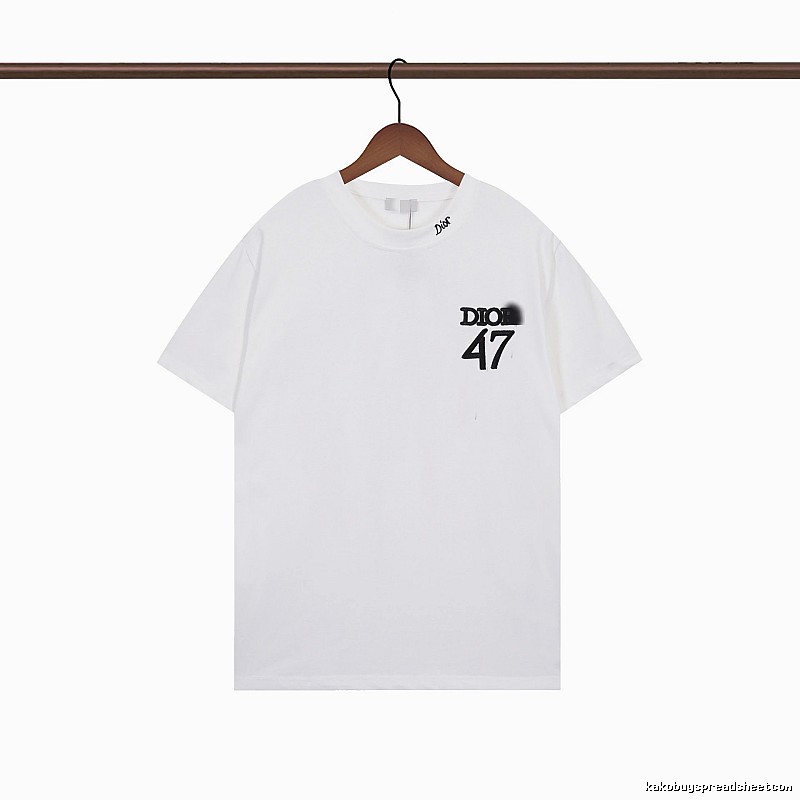 Dior 47 Collection Minimalist Style White T-Shirt