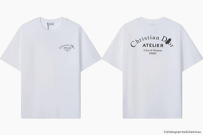 Dior Atelier Minimalist Style White T-Shirt