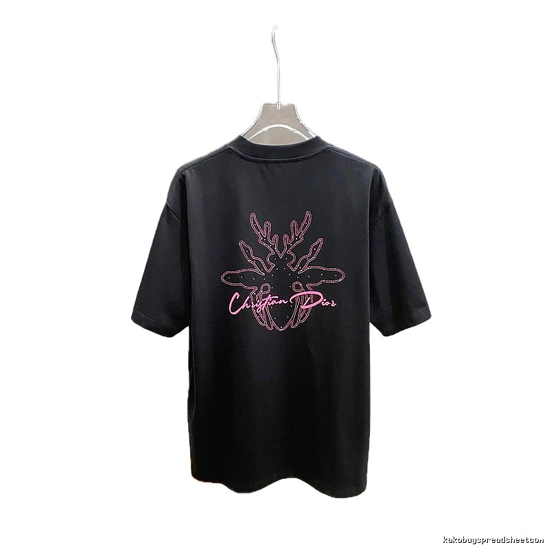 Dior Christmas-style black T-shirt
