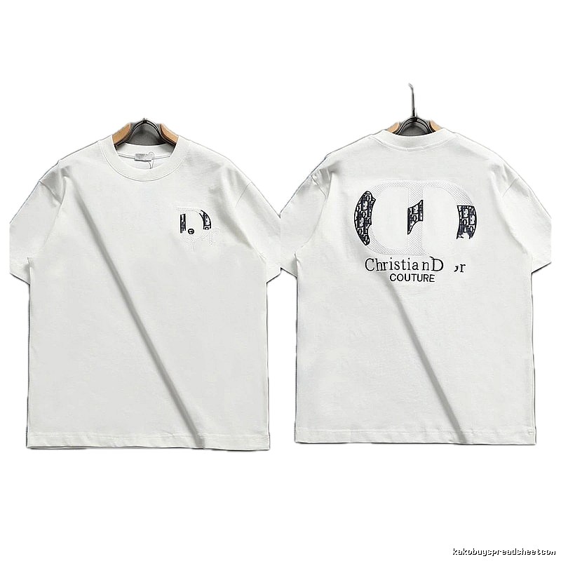 Dior Couture Monogram-style White Short-sleeve T-shirt