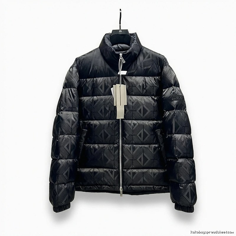 Dior diamond - checkered black down jacket