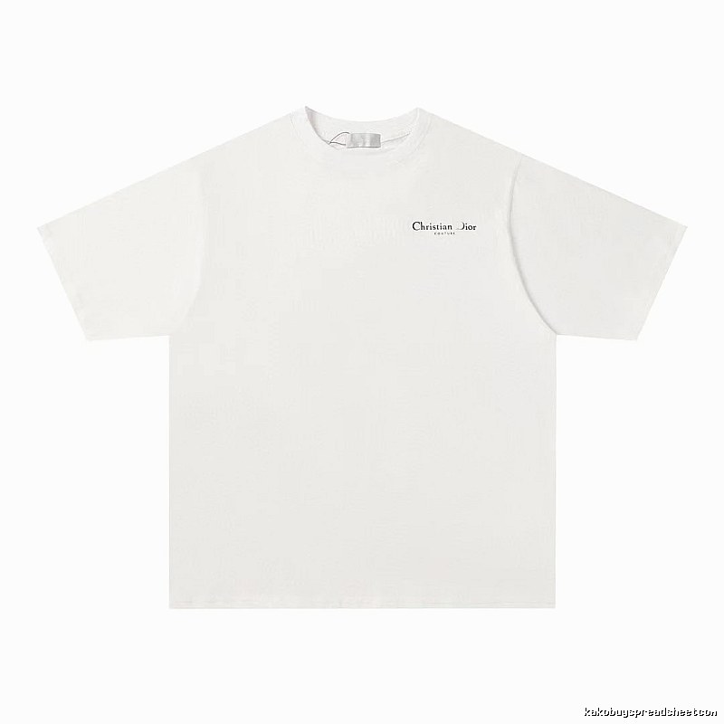 Dior Haute Couture Collection Minimalist Style White Short-sleeve T-shirt