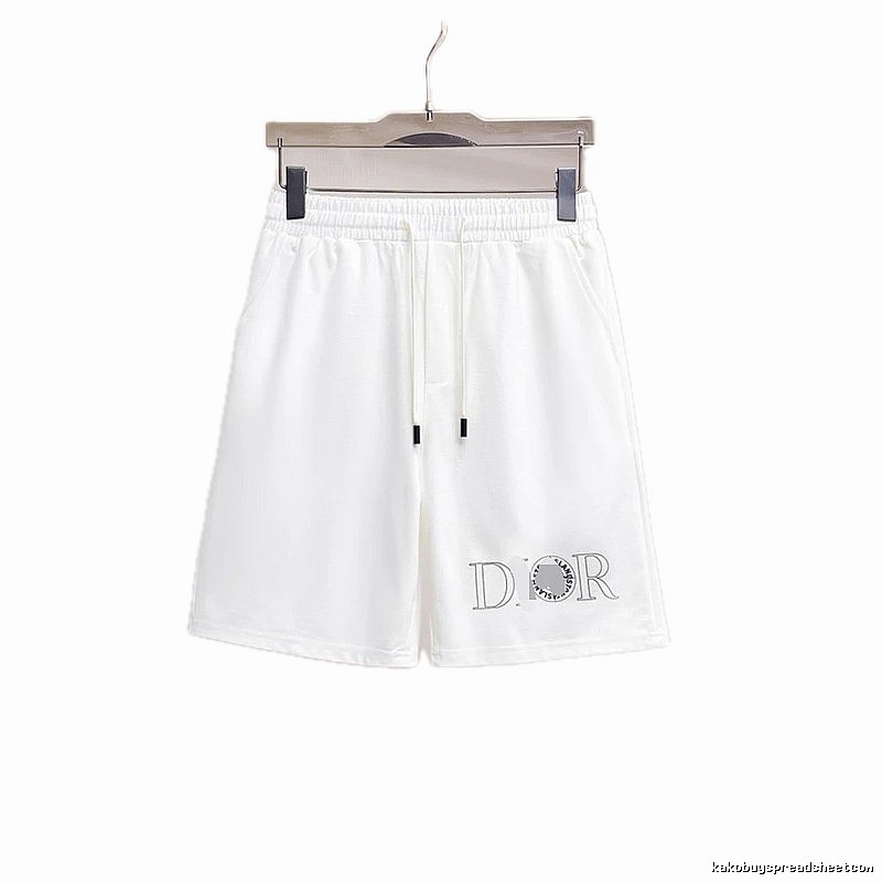 Dior Letter Print Casual Style White Shorts