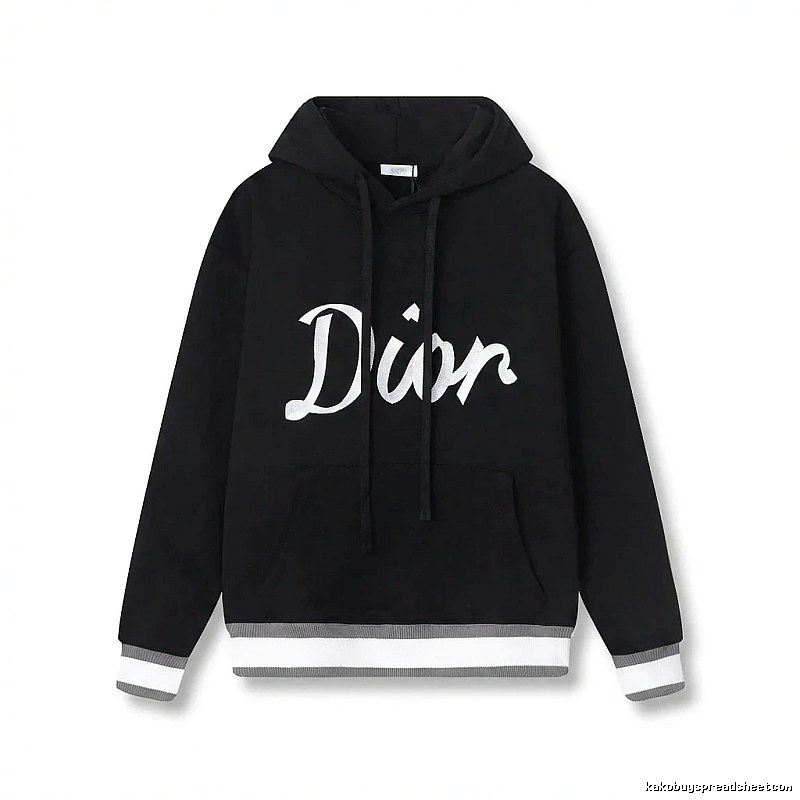 Dior letter-style black sweatshirt