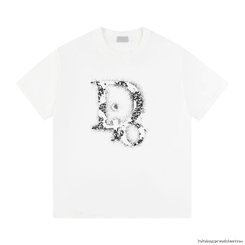Dior Minimalist Monogram White Short-sleeved T-shirt