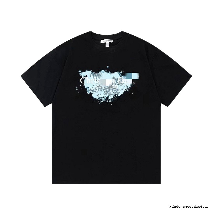 Dior Vintage Gradient Monogram Black Short-sleeve T-shirt