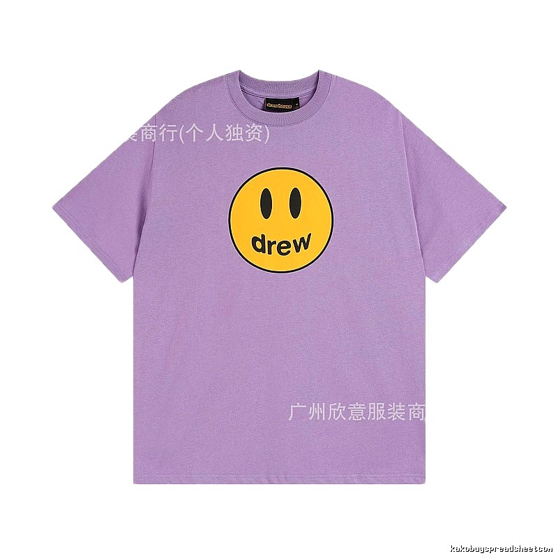 DREW Smile Street Style Purple Short Sleeve T-shirt