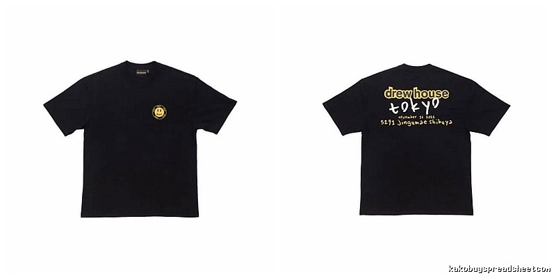 DrewHouse Tokyo Limited Street Style Black T-Shirt