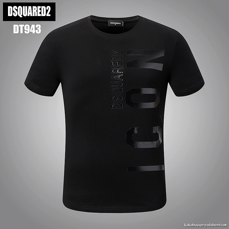DSQUARED2 ICON Streetwear Black Short-sleeve T-shirt