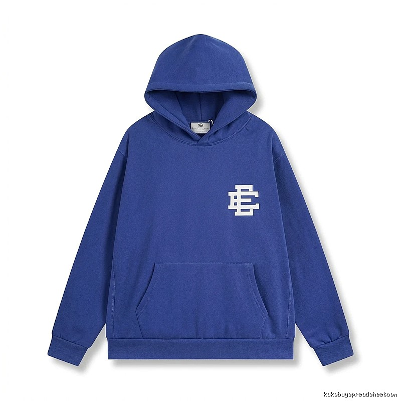 Eric Emanuel simple style blue hoodie