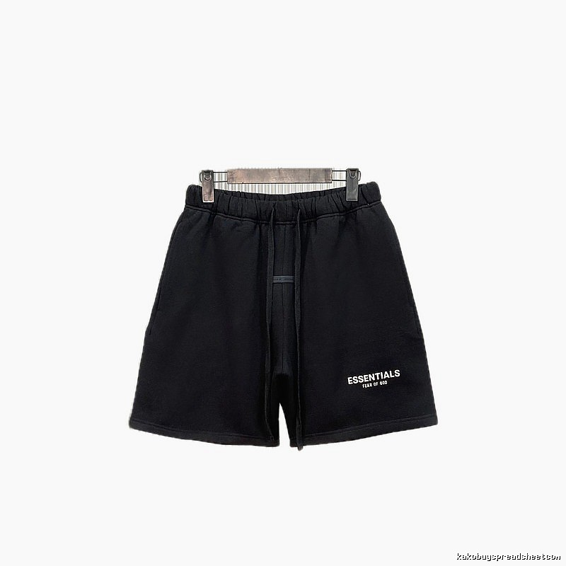 ESSENTIALS casual style black shorts