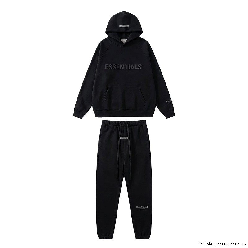 ESSENTIALS casual style black suit