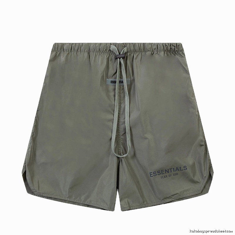 ESSENTIALS casual style military green shorts