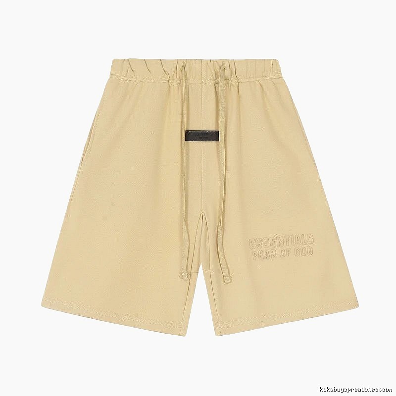 ESSENTIALS minimalist khaki shorts