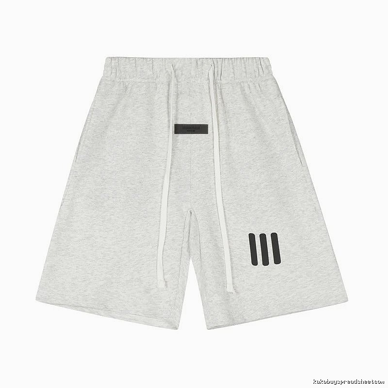 ESSENTIALS minimalist light gray shorts