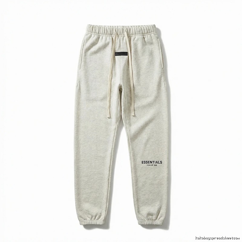 ESSENTIALS minimalist light gray sweatpants