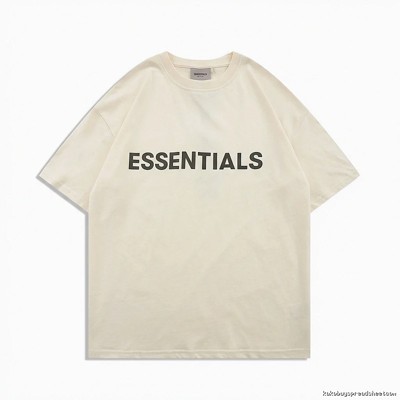 ESSENTIALS minimalist style beige T-shirt