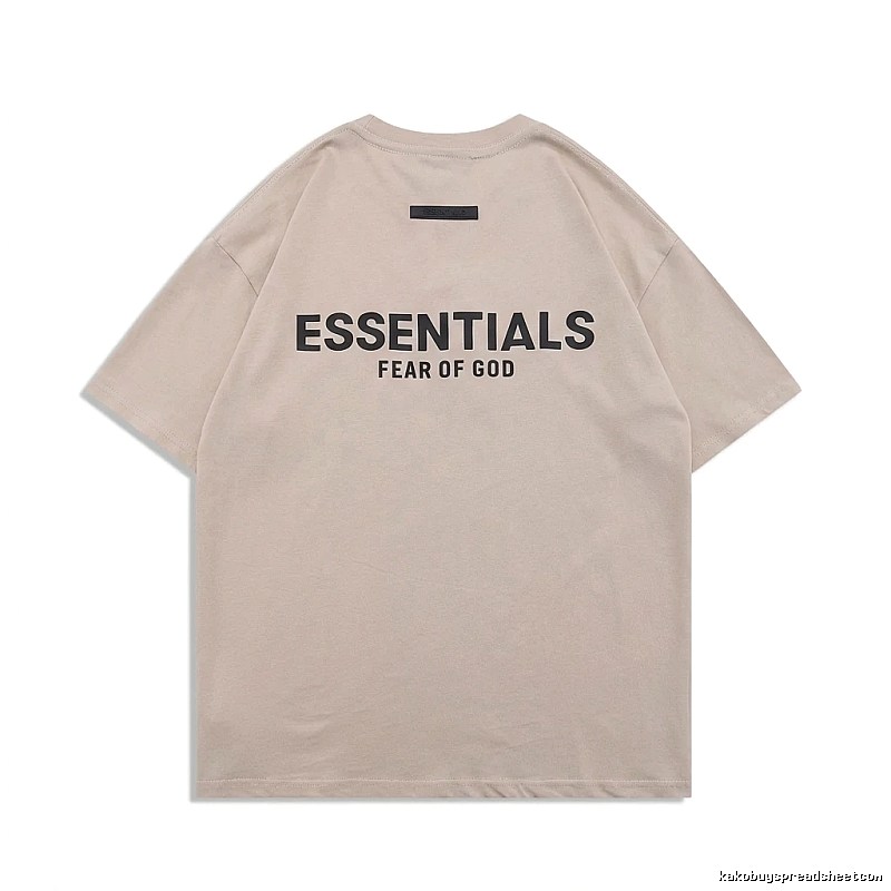 ESSENTIALS minimalist style beige T-shirt