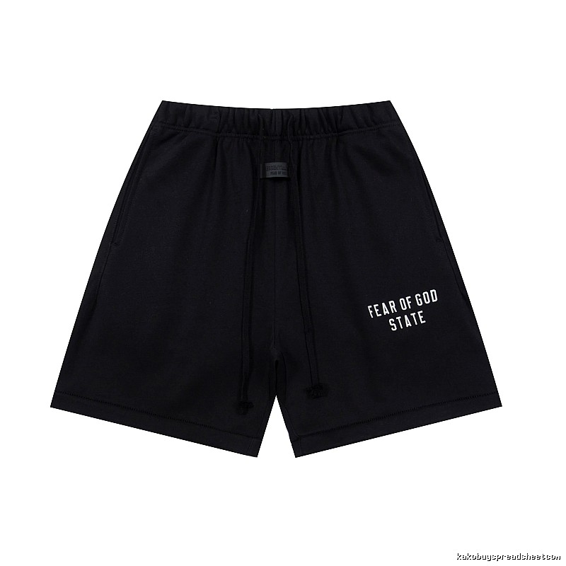 ESSENTIALS minimalist style black shorts