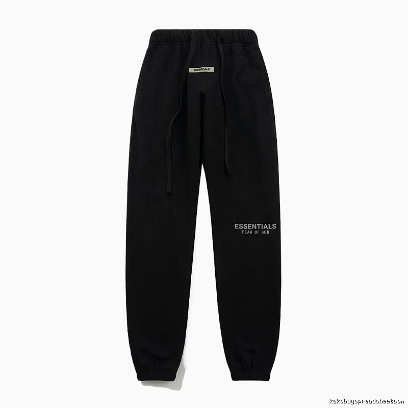 ESSENTIALS minimalist style black sweatpants
