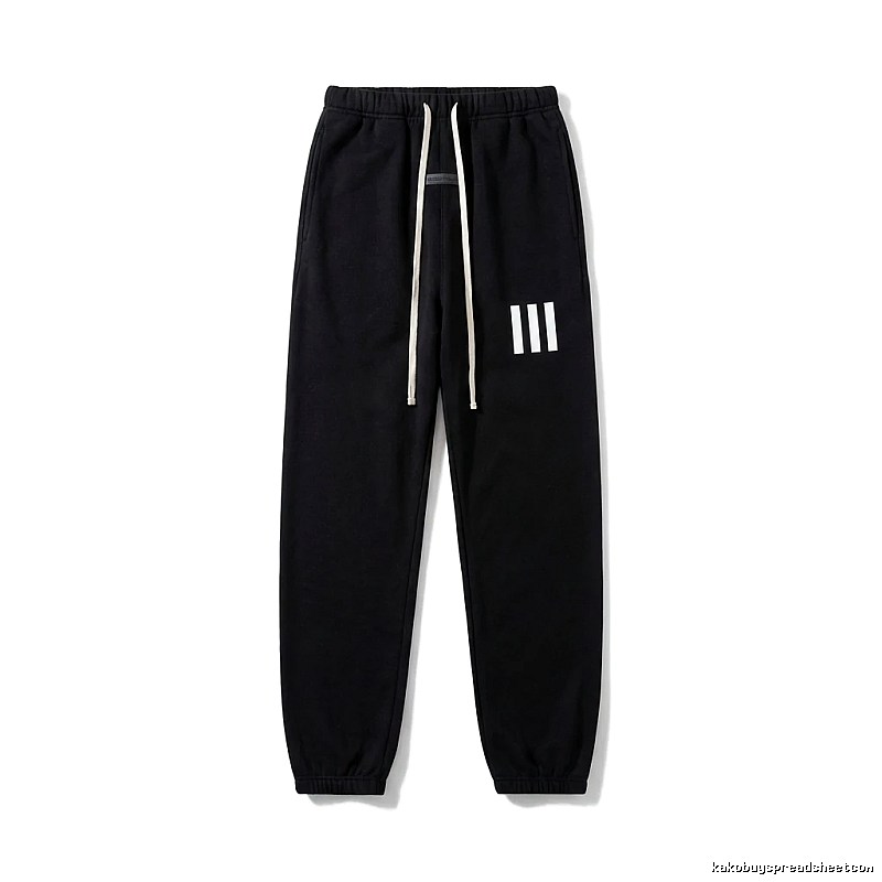 ESSENTIALS minimalist style black sweatpants