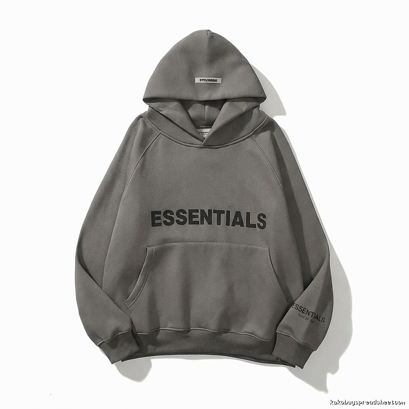 ESSENTIALS minimalist style grey sweatshirt