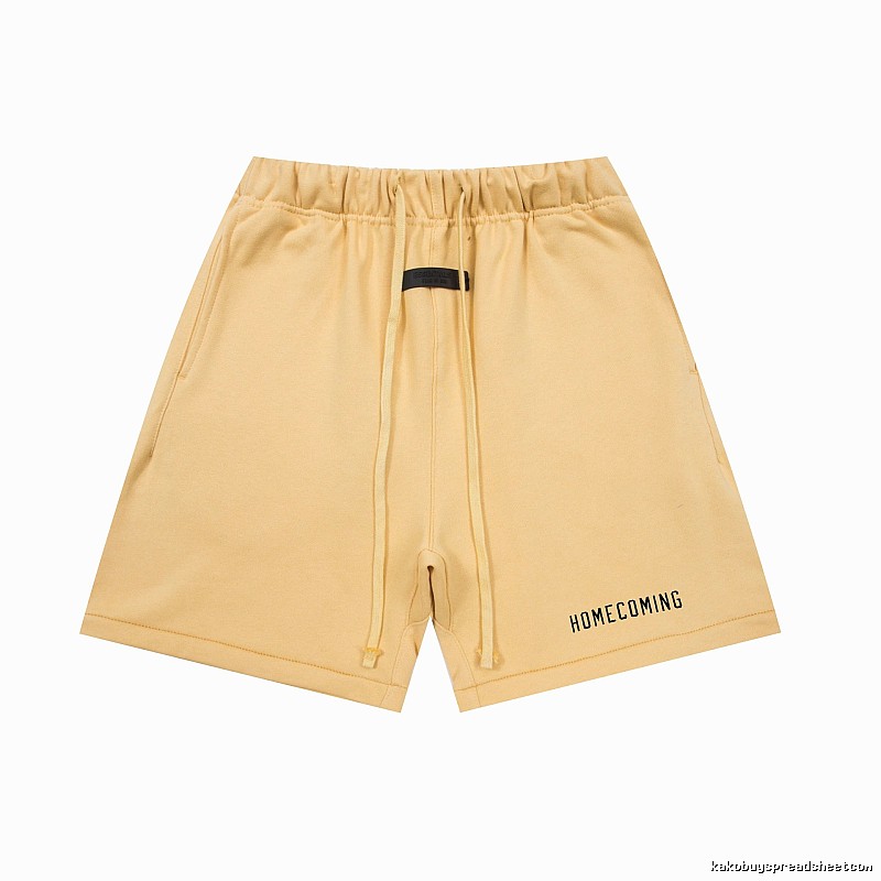 ESSENTIALS minimalist style khaki shorts