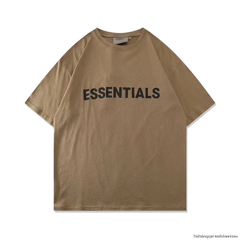 ESSENTIALS Minimalist Style Khaki T-shirt