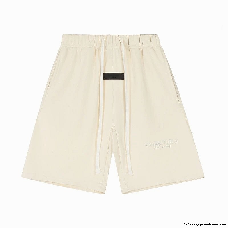 ESSENTIALS minimalist style off-white shorts