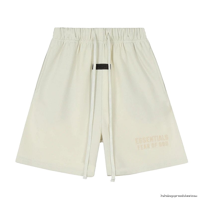 ESSENTIALS minimalist style off-white shorts