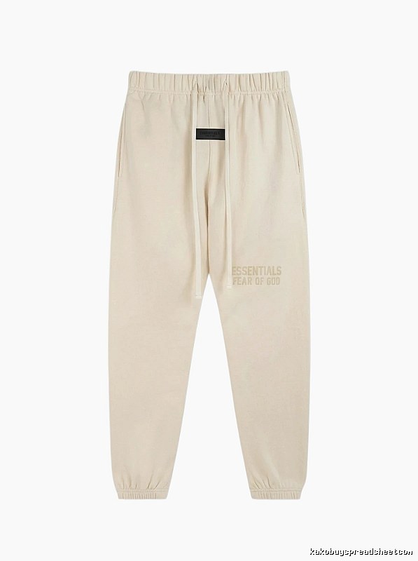 ESSENTIALS minimalist style off-white sweatpants