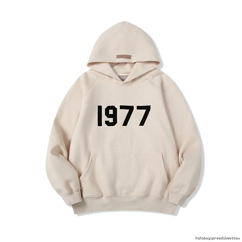 ESSENTIALS minimalist style off-white sweatshirt