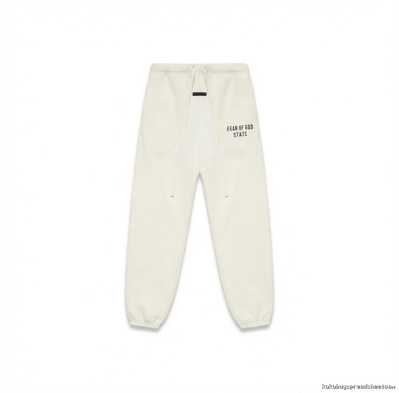 ESSENTIALS minimalist style white sweatpants