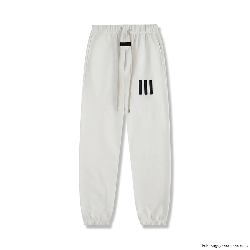ESSENTIALS minimalist style white sweatpants