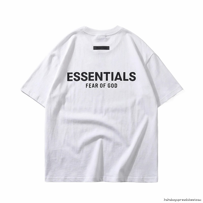 ESSENTIALS minimalist style white T-shirt