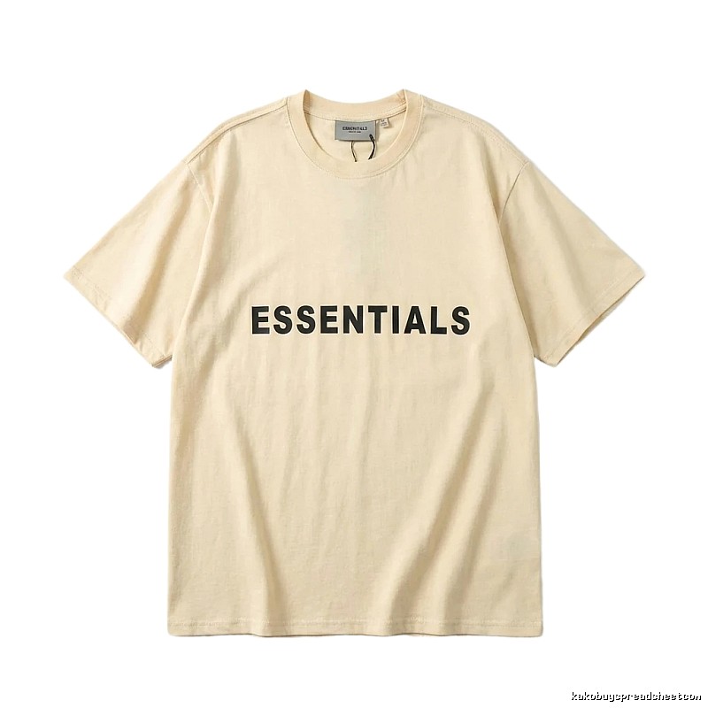 ESSENTIALS Simple Beige T-shirt