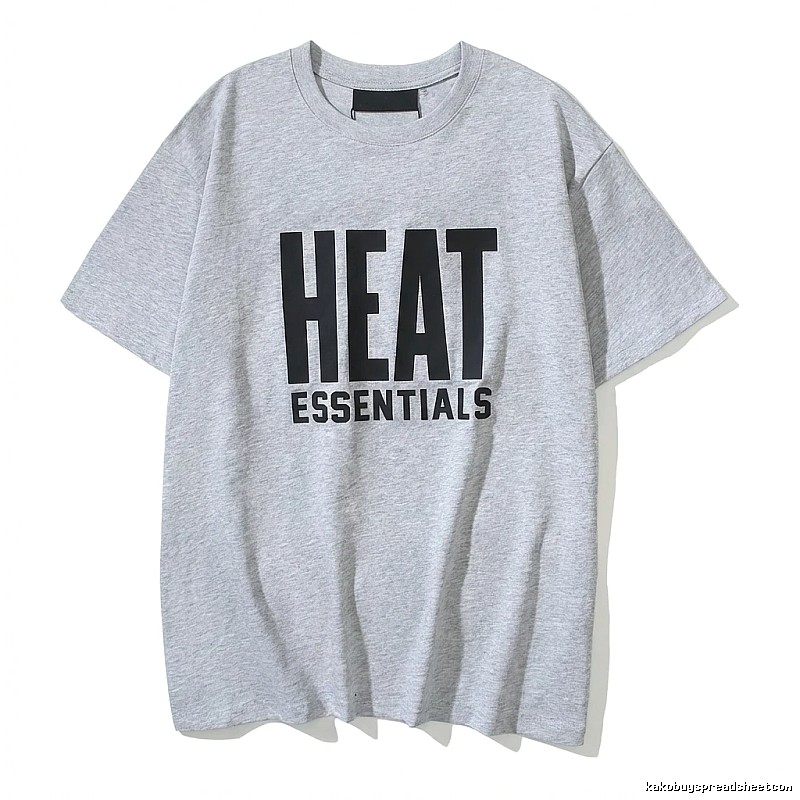 ESSENTIALS Simple Gray Short-sleeve Shirt