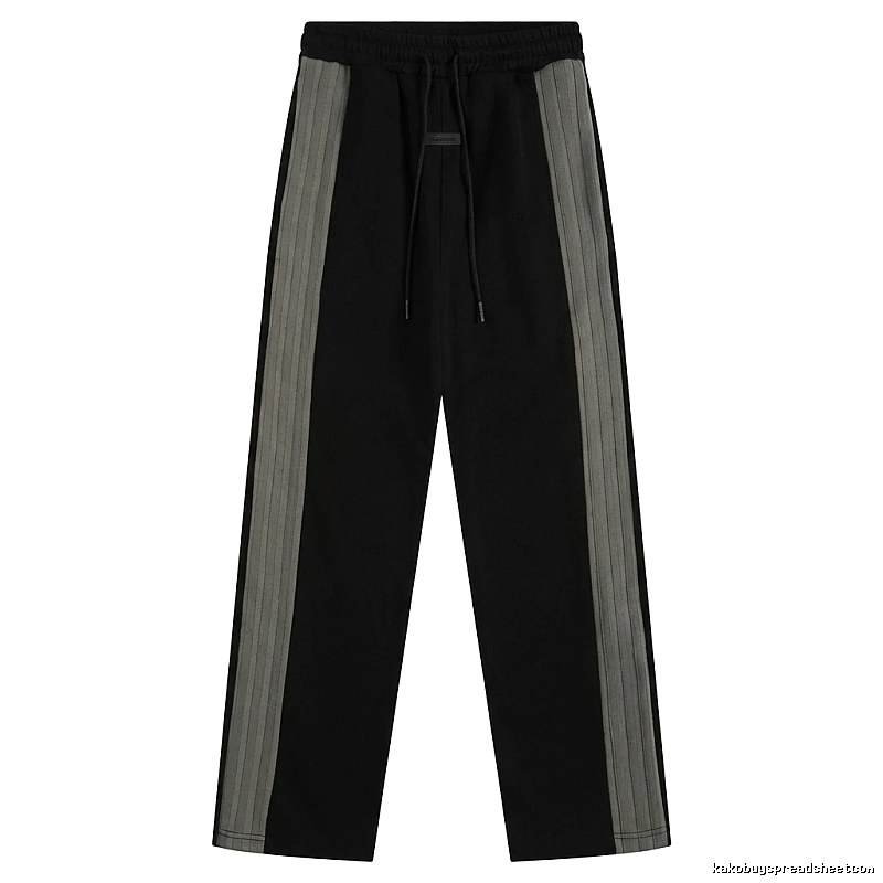 ESSENTIALS striped casual black pants