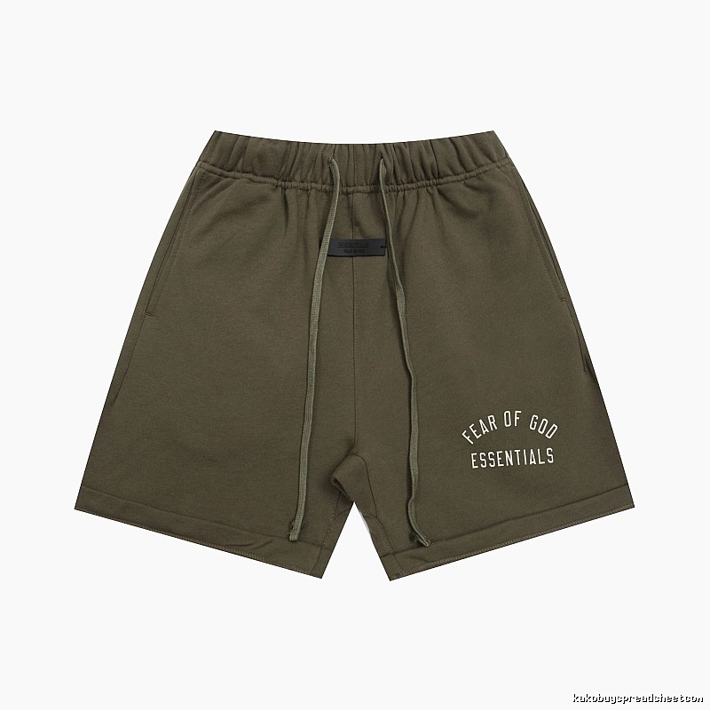 ESSENTIALS trendy brand army green shorts