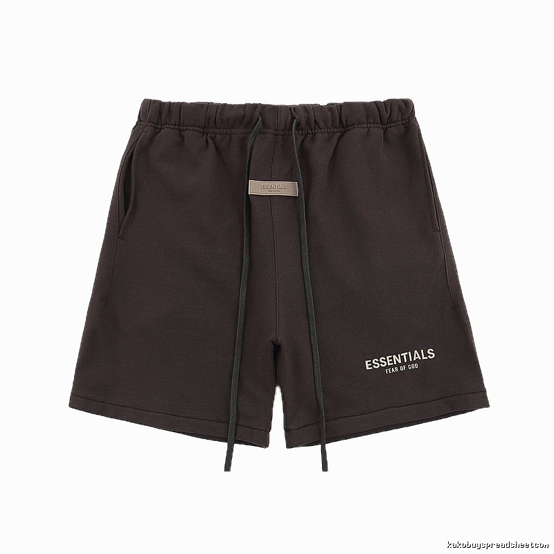 Essentials trendy brand dark coffee shorts